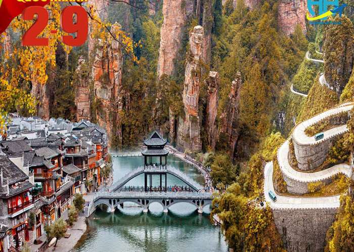 Tour Trương Gia Giới - Phượng Hoàng Cổ Trấn 5 Ngày 4 Đêm Lễ 2/9/2023